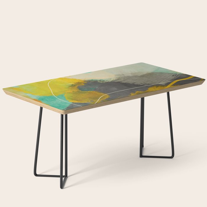 summer landscape triptych 3 abstract art Coffee Table Gallery Image 1