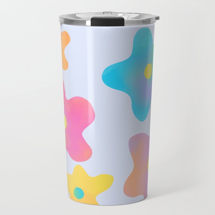 Flower market neon Travel Mug Gallery Image 1
