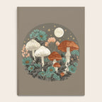 Vintage Moonlit Mushrooms Notebook Gallery Image 4