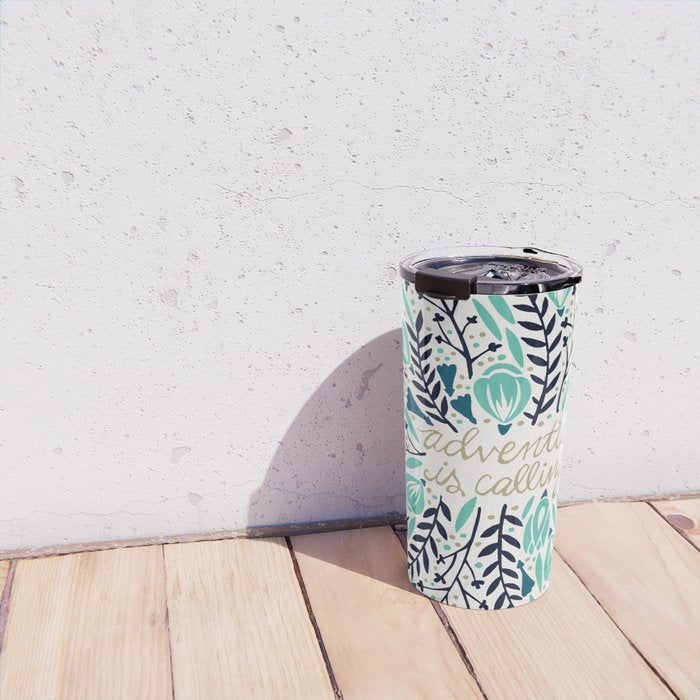 Adventure is Calling - Navy & Mint Palette Travel Mug Gallery Image 4