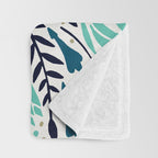 Adventure is Calling - Navy & Mint Palette Throw Blanket Gallery Image 3