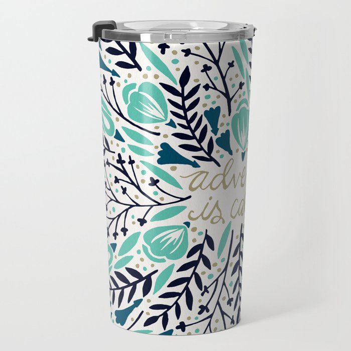 Adventure is Calling - Navy & Mint Palette Travel Mug Gallery Image 3