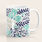 Adventure is Calling - Navy & Mint Palette Coffee Mug Gallery Image 1