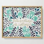 Adventure is Calling - Navy & Mint Palette Serving Tray Gallery Image 1
