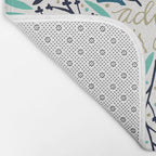 Adventure is Calling - Navy & Mint Palette Bath Mat Gallery Image 2