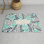 Adventure is Calling - Navy & Mint Palette Rug Gallery Image 1