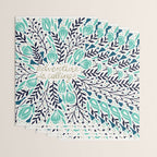 Adventure is Calling - Navy & Mint Palette Wrapping Paper Gallery Image 3