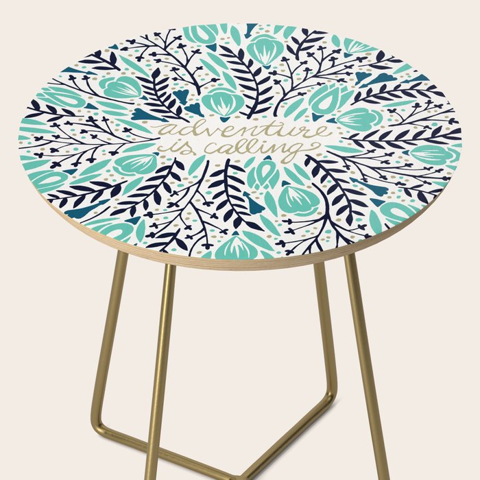 Adventure is Calling - Navy & Mint Palette Side Table Gallery Image 2