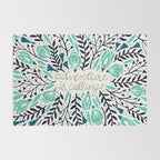 Adventure is Calling - Navy & Mint Palette Rug Gallery Image 2