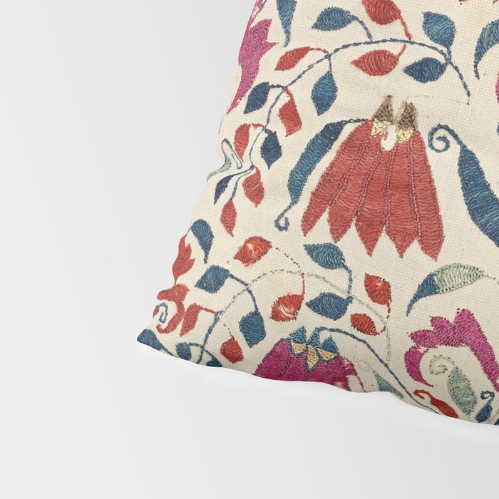 Tekke Asmalyk West Turkestan Floral Textile Print Pillow Sham Gallery Image 4