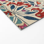 Tekke Asmalyk West Turkestan Floral Textile Print Welcome Mat Gallery Image 2