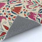 Tekke Asmalyk West Turkestan Floral Textile Print Rug Gallery Image 4