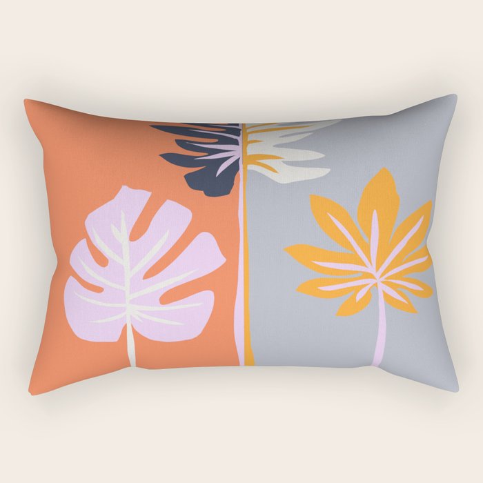 Double-sided leaves Rectangular Pillow Gallery Image 2