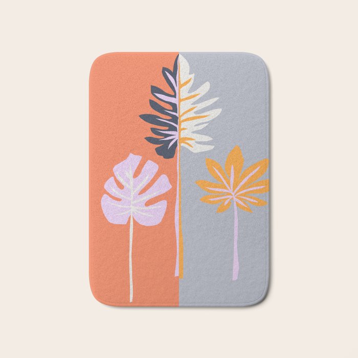 Double-sided leaves Bath Mat Gallery Image 1