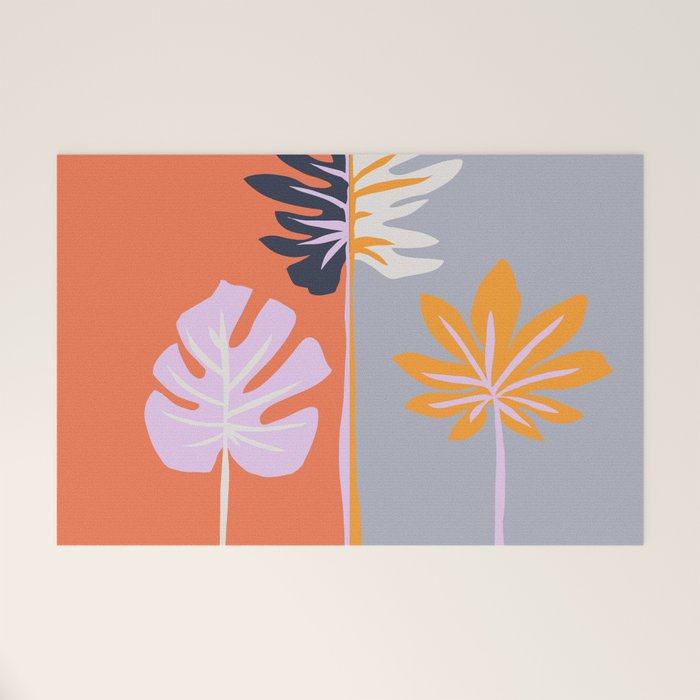 Double-sided leaves Welcome Mat Gallery Image 1