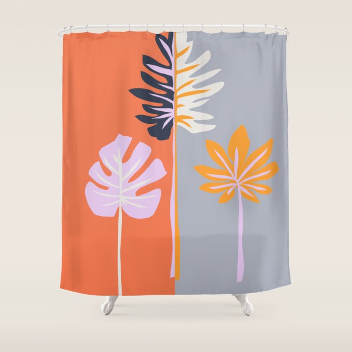 Double-sided leaves Shower Curtain Gallery Image 1