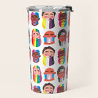 Gay pride rainbow gender flags beard men Travel Mug Gallery Image 2