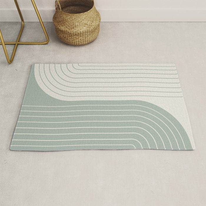 Two Tone Line Curvature LIII Rug Gallery Image 1