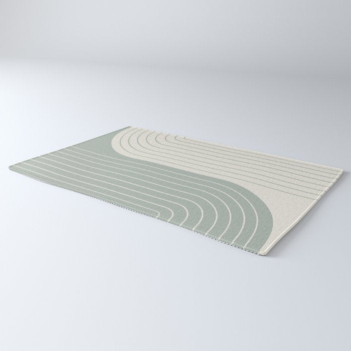 Two Tone Line Curvature LIII Rug Gallery Image 3