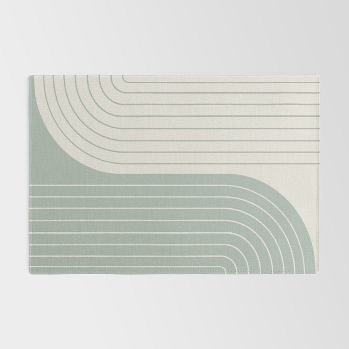 Two Tone Line Curvature LIII Rug Gallery Image 2