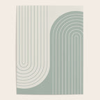 Two Tone Line Curvature LIII Poster Gallery Image 4