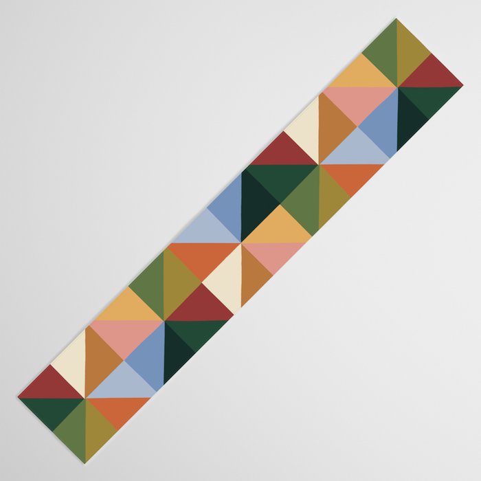 Warm triangles Table Runner Gallery Image 3