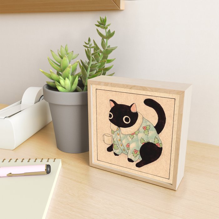 Christmas Cat 02 Mini Art Print Gallery Image 2