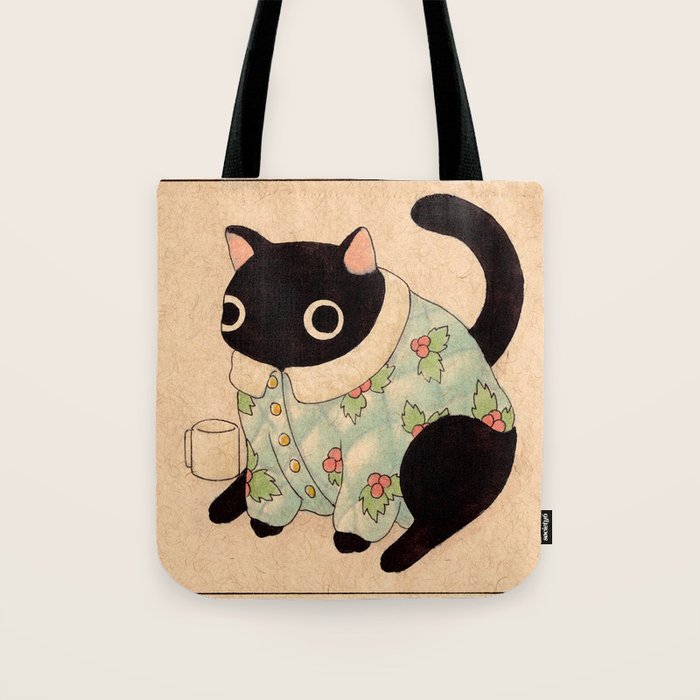 Christmas Cat 02 Tote Bag Gallery Image 1