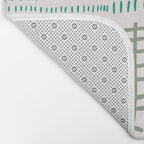 Block print geometrics Bath Mat Gallery Image 2