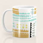 Block print geometrics Coffee Mug Gallery Image 3