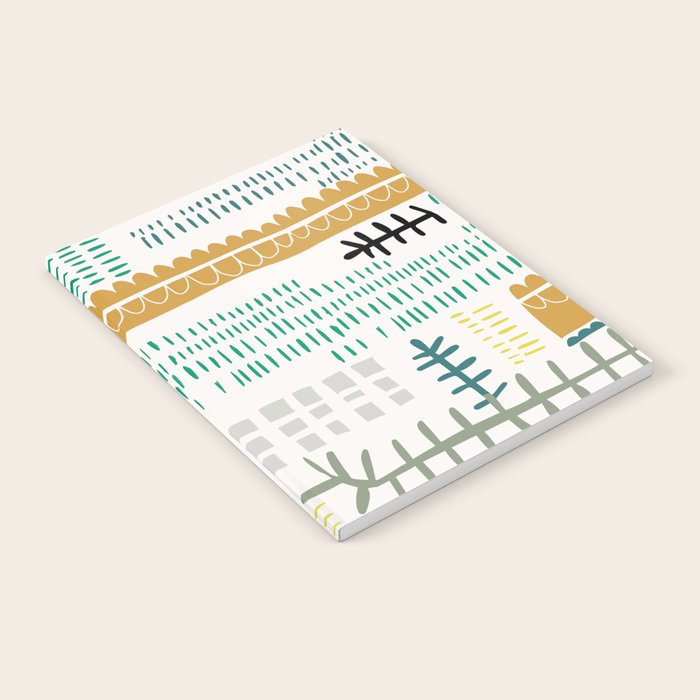 Block print geometrics Notebook Gallery Image 1
