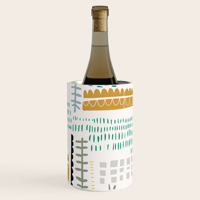 Block print geometrics Wine Chiller Gallery Image 1
