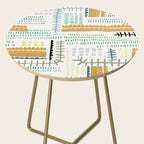 Block print geometrics Side Table Gallery Image 2