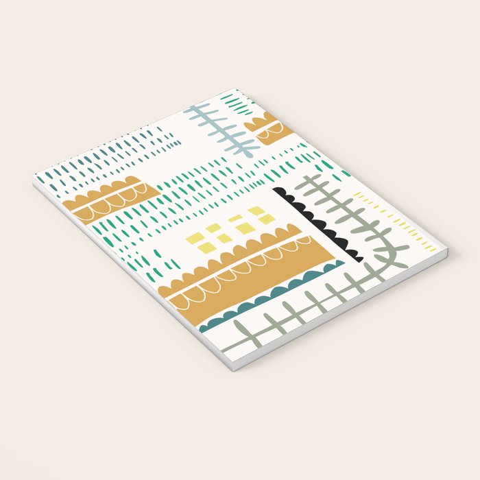 Block print geometrics Notebook Gallery Image 3