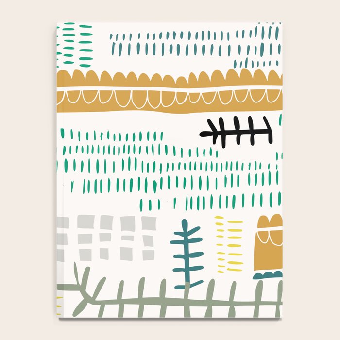 Block print geometrics Notebook Gallery Image 4