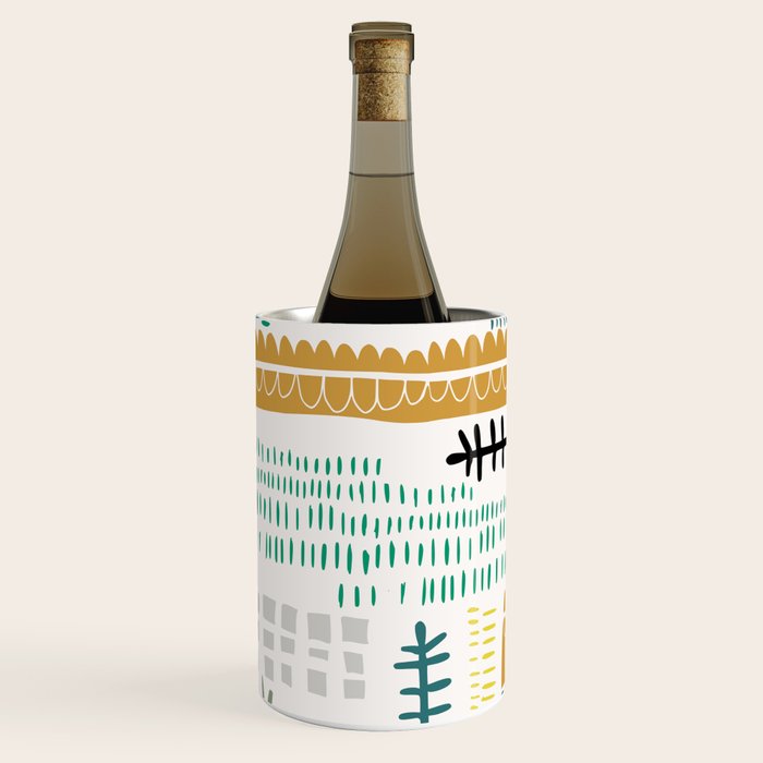 Block print geometrics Wine Chiller Gallery Image 3