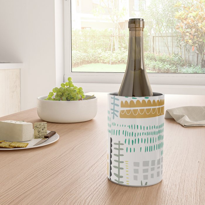Block print geometrics Wine Chiller Gallery Image 4
