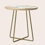 Block print geometrics Side Table Gallery Image 1