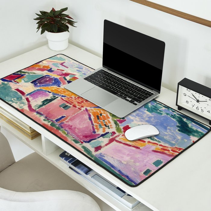 Henri matisse Landscape at Collioure Desk Mat Gallery Image 2