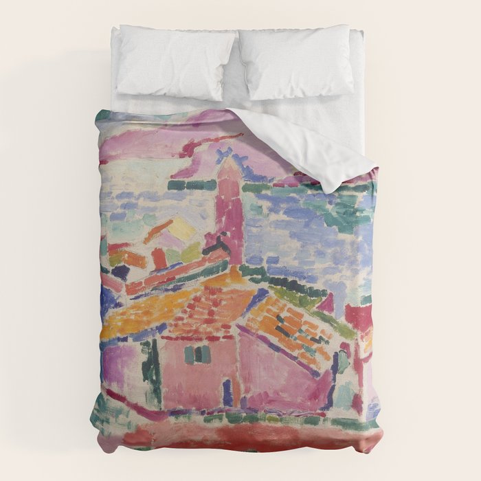 Henri matisse Landscape at Collioure Duvet Cover Gallery Image 1