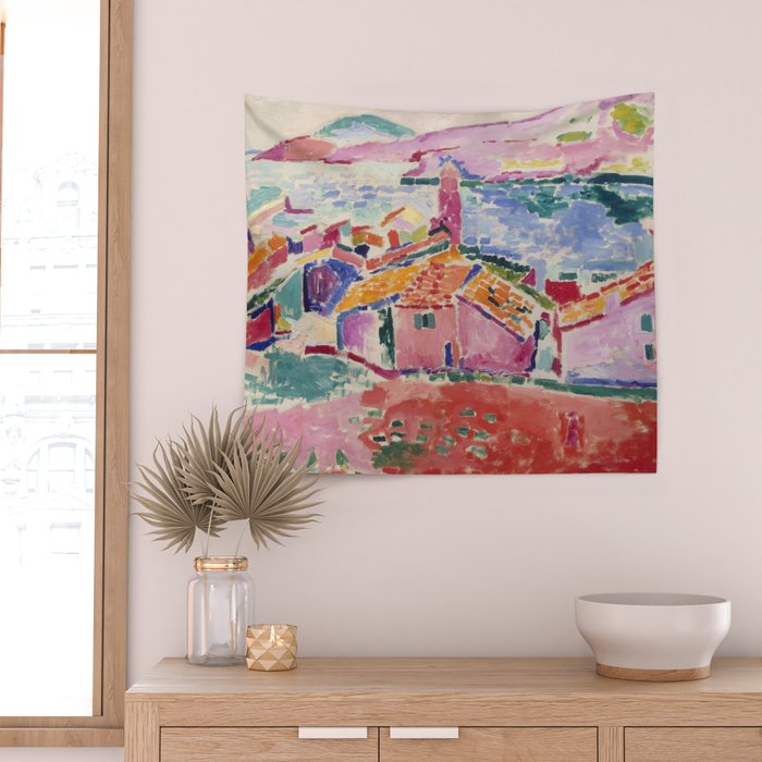 Henri matisse Landscape at Collioure Wall Tapestry Gallery Image 2