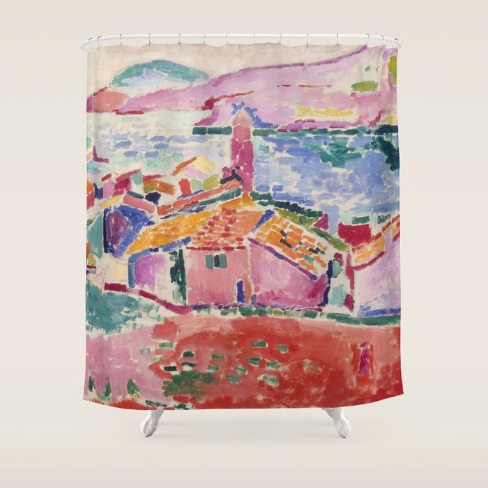 Henri matisse Landscape at Collioure Shower Curtain Gallery Image 1