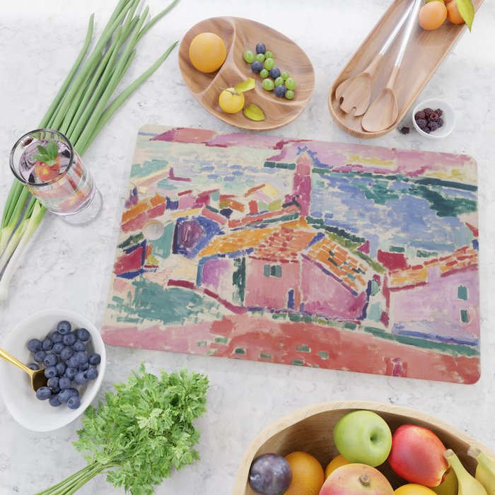 Henri matisse Landscape at Collioure Cutting Board Gallery Image 2