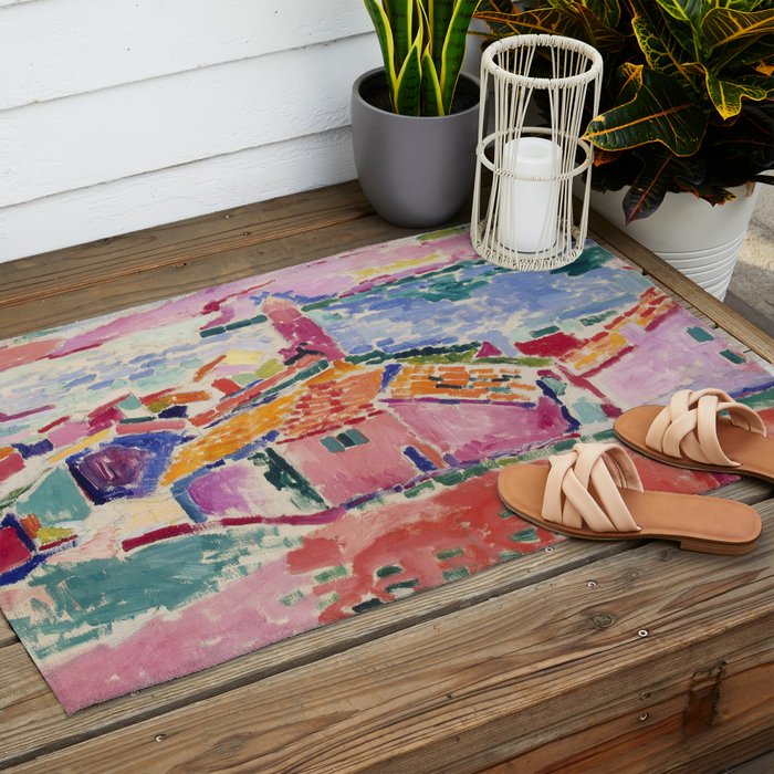 Henri matisse Landscape at Collioure Outdoor Rug Gallery Image 2