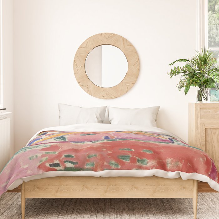 Henri matisse Landscape at Collioure Duvet Cover Gallery Image 3