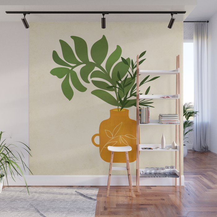 Boho Bouquet Vintage Botanical Illustration Wall Mural Gallery Image 1