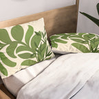 Boho Bouquet Vintage Botanical Illustration Pillow Sham Gallery Image 2
