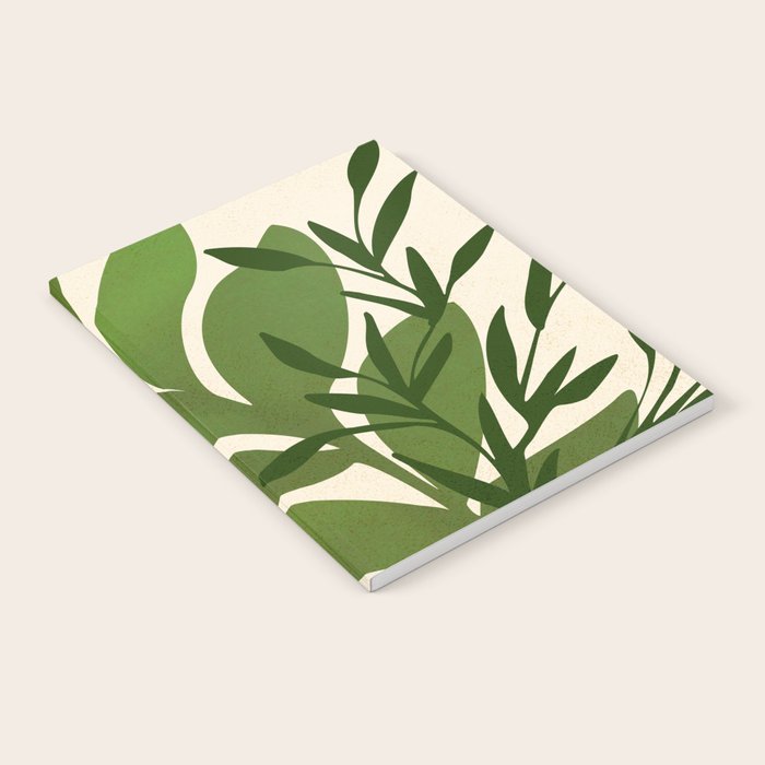 Boho Bouquet Vintage Botanical Illustration Notebook