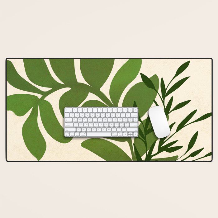 Boho Bouquet Vintage Botanical Illustration Desk Mat Gallery Image 1
