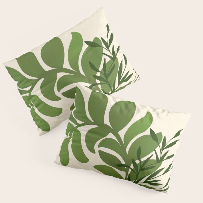 Boho Bouquet Vintage Botanical Illustration Pillow Sham Gallery Image 3